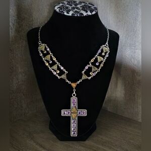 NICKY BUTLER 925 Sterling Silver RAJ COLLECTION LIMITED EDITION Cross Necklace